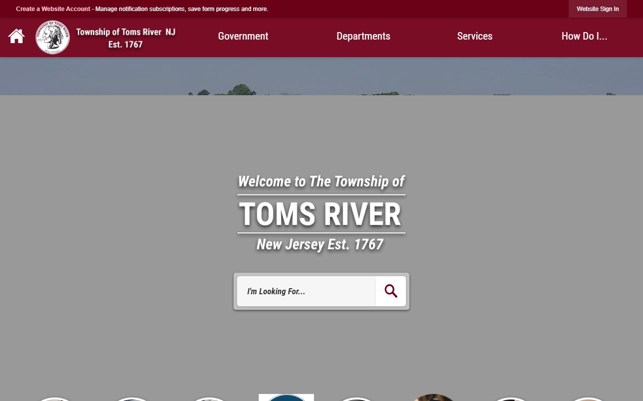 Toms River Township website for public record requests and recent arrests